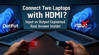 Подключите два ноутбука с помощью кабеля HDMI | Объяснение различий между входом и выходом дисплея