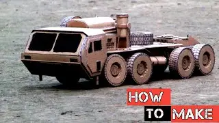 How to make a Military truck vehicle with cardboard || Amazing craft