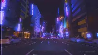 ☔️ [lofi] Driving at night through the streets of Tokyo 💤 for Sleep, Study, Work + VHS 90s visual