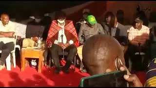 Hon Ken Aramat breaths Fire and Angered Hon Lengues supporters in front of Governor Samuel Ole Tunai