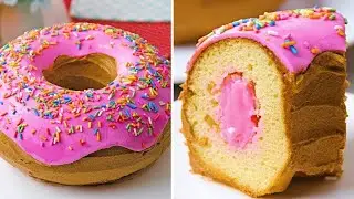 Easy Pink Birthday Cake Decoration by Nyam Nyam | Yummy Birthday Cake Ideas