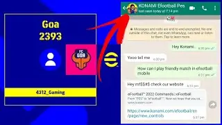 HOW TO PLAY FRIENDLY MATCH IN EFOOTBALL MOBILE | KONAMI REPLIED 😁
