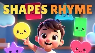 Shapes Rhyme for Kids 🔺🟦 | Learn Shapes with Music| Little Kids Hubb