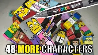 PART 2 of Turning EVERY Jenga Block Into A Character From The Simpsons