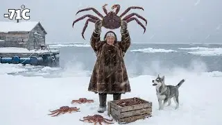 93 Year Old Arctic Woman hunting King Crabs and Surviving a Polar Bear Attack| Survived at –71°C