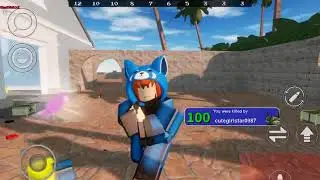 So i killed Icytea (Developer) in Arsenal.