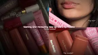 testing and reviewing new lip masks & lip oils in my collection *honest reviews*🍯👄✨