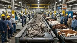 Inside Modern Horse Leather Factory: From Raw Horse Skin to High-End Fashion (Full Process)