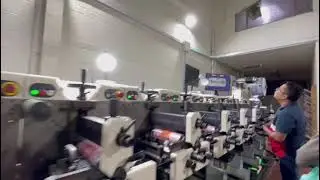 O+K web video inspection on Nilpeter inline flexo 8 color