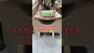 8 Layers of 3mm MDF = Perfect 210cm Round Banding 😱🔥 | Woodworking Genius #shorts #woodworking #diy