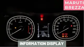 How to use information display and warning lights | Maruti Brezza | rahul saini
