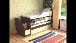Видео отзыв о двухъярусной кровати Дуэт 8