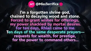 I'm a forgotten shrine god, chained to decaying wood and stone...