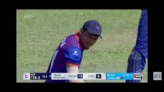 sandeep jora 21 off 6 balls against UAE A in acc emerging teams cup