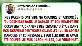 Mes parents ont vidé ma chambre et annoncé : “Tu dormiras dans le garage et ton beau-frère occupera