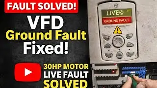 30HP Motor VFD Ground Fault 😱 | Live Running Me Fault Clear | 30HP VFD Problem Solution #vfd #drive