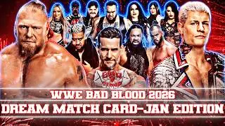 WWE Bad Blood 2026 Dream Card (Fantasy Booking)