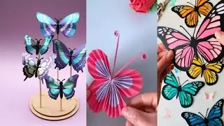 How to make butterfly 🦋 with paper/Easy peper butterfly#trendingvideo🦋🩷