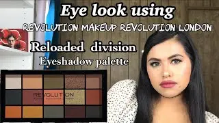 Eye shadow tutorial!! Using Makeup revolution London reloaded division eyeshadow palette..