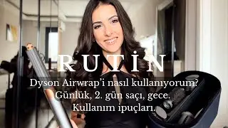 RUTİN. Dyson Airwrap’i nasıl kullanıyorum? Günlük, 2. gün saçı, gece. Kullanım ipuçları.