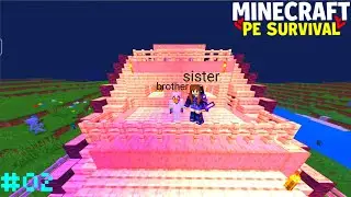 Me & My Sister Playing Minecraft Survival 🌍 | World EP 2 | Keyboard Mouse 