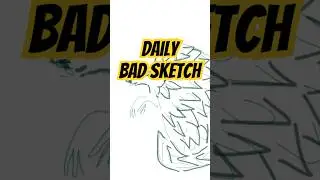 Daily bad sketch: trying to sketch pangolin from memory 🙃#artshorts #ytshorts #shorts #animalart