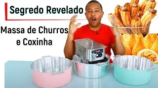 Panela de fazer massa de churros e coxinha salgados profissional