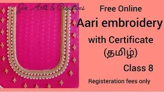 Aari embroidery class 8# zigzag stitch @Joe Arts & Creatives #