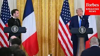 WATCH: Trump And Macron Discuss U.S. And France's Approach To Ukraine Reconstruction, Peace Deal