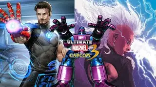 Tony Stark and ''Storm'' Ororo Munroe (Combo and BGM) vs Sentinels - ULTIMATE MARVEL VS. CAPCOM 3