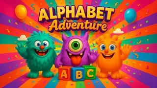 ALPHABET for Kids with Cute Monsters! | Cartoon Monsters