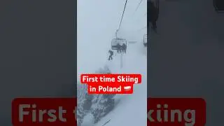 First Time Skiing in Poland 🇵🇱 #poland #winter #skiing #europe #tatra #alps #indianinpoland