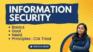 Information Security Basics | Information Security | Principles : CIA Triad - Kanika Vats