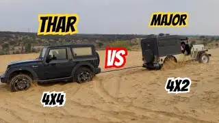 Mahindra Thar VS Major Jeep|| मेजर ने हिलने नहीं दिया थार को || Tochan💪🏻