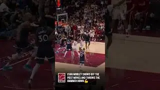 Evan going OFF with these post moves 💪 #NBA