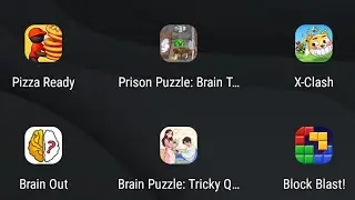 Pizza Ready, Prison Puzzle, Brain Puzzle, Brain Out, X-Clash, Block Blast!