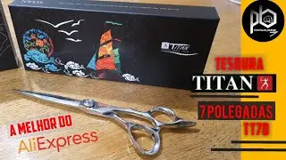 Tesoura Titan TT70 7 Polegadas | Melhor marca de Tesoura do AliExpress