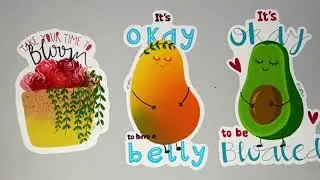 Making my own stickers from home | Using Procreate and Cricut | Sticker sheet + Selling on Etsy |