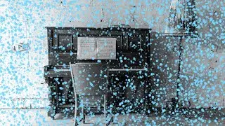BLUE NOISE + Calm PIANO MUSIC / work, study, focus, stop stress, sleep, relax