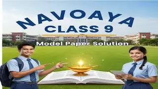 JNV Class 9th Entrance Exam 2026: Full Preparation Navodaya Ka model paper JNVST 9th 🎯
