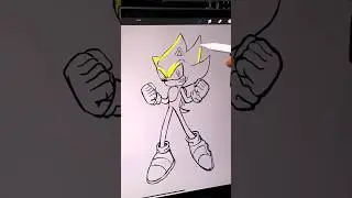 stickman to super sonic speed drawing #shorts #drawing #sonic #supersonic