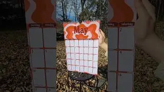a look into my GIANT wall calendar - hand made at home by me! 🥰 and on sale in my etsy shop!