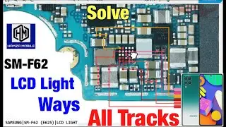 Samsung F62/SM-E625 Display Light iC Problem Solution.Samsung F62/SM-E625 LCD Light iC Ways Jumper📲✅