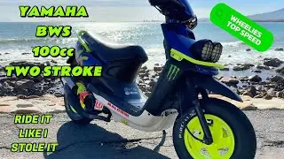 Yamaha BWS 100 2-Stroke Rips! Top Speed Run & Wheelie Fun #valentinorossi #vr46 #rossi