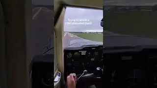 Epic Crosswind Landing!  #airplane #pilot #aircraft #aviation #fyp #viral #flying #plane #shorts