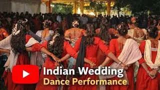 Indian Wedding Dance Performance | Matching Red Dress | @sachindumada 
