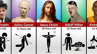 How Famous People Died | Age of Death #datapoweroff #comparisionvideo