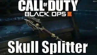 COD Black Ops 3 Multiplayer NEW Weapon Skull Splitter Melee Weapon Gameplay