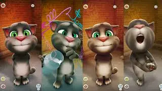 Talking Tom Cat Funny Color Effects Gameplay Android Video || Talking Tom Funny Cat's Colors Effects