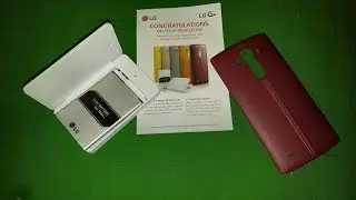 LG G4 Promotion Unboxing - Leather Back Cover & Extra Battery With Charging Cradle